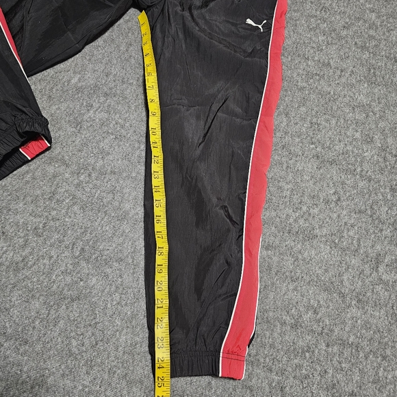 NWT PUMA Boys 2pc Tracksuit Jacket Joggers Black Red Set Size L 10/12 - Picture 12 of 15